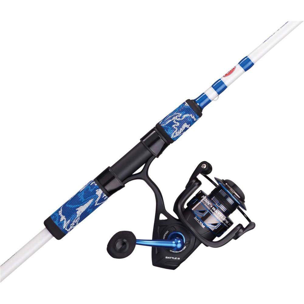 imagePENN Battle IV Spinning Reel and Fishing Rod ComboBattle III Le