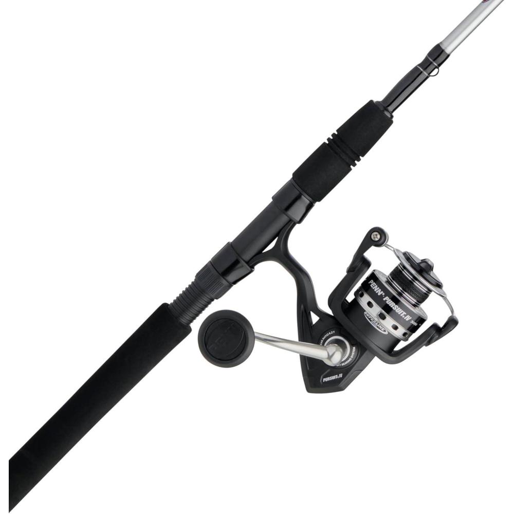 imagePENN Pursuit III ampamp Pursuit IV Spinning Reel and Fishing Rod Combo3000 Size Reel  7  Medium Light  1pc