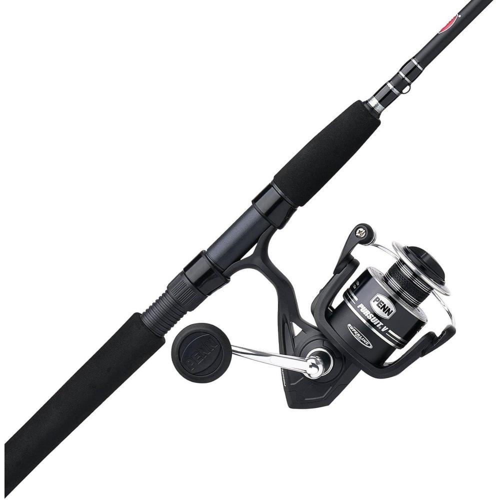 imagePENN Pursuit III ampamp Pursuit IV Spinning Reel and Fishing Rod Combo3000 Size Reel  7  Medium Light  3pc
