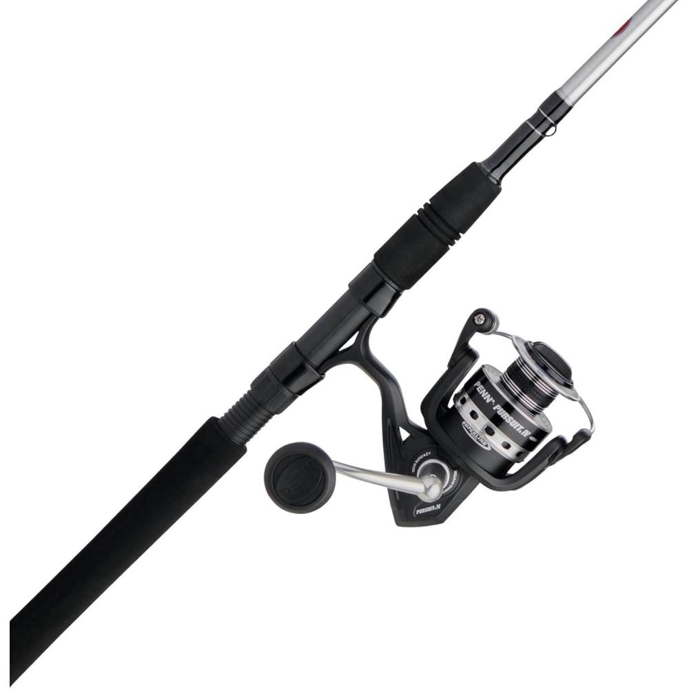 imagePENN Pursuit III ampamp Pursuit IV Spinning Reel and Fishing Rod Combo4000 Size Reel  7  Medium  2pc