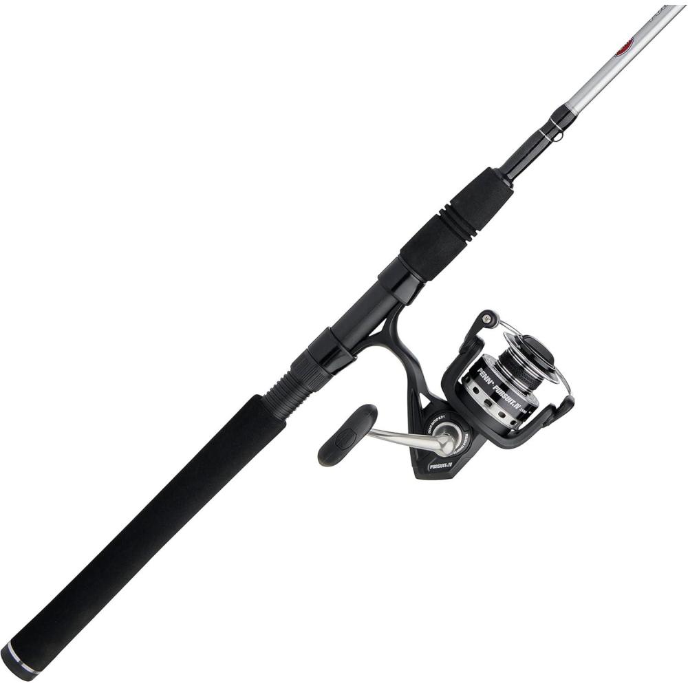 imagePENN Pursuit III ampamp Pursuit IV Spinning Reel and Fishing Rod Combo4000 Size Reel  7  Medium  3pc