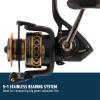 PENN Battle Spinning Reel Kit, Size 5000, Includes Reel Cover and Spare Anodized Aluminum Spool, Right/Left Handle Position, HT-100 Front Drag System(Battle Reel Kit)