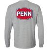 PENN Men’s Logo Long Sleeve T-Shirt(Heather Grey)